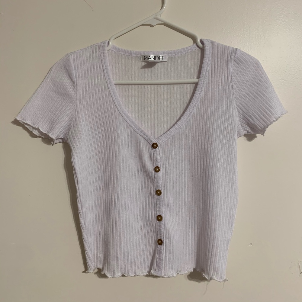 Slightly Cropped Button Up Top